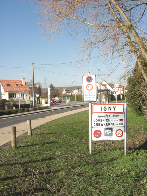 1. Entrée d'Igny depuis Verrières, par CD60